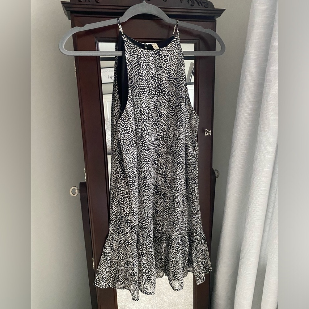 Black and White Mini Dress